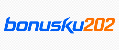 Logo bonusku202 warna neon merah
